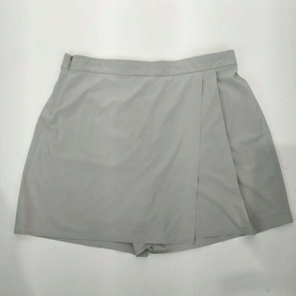 Athleta Size 14 Build In Shorts 2 in 1 Skort Pleated Elastic Waist Pocket Hiking - Picture 1 of 10